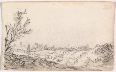 Een duinlandschap door Jan van Goyen