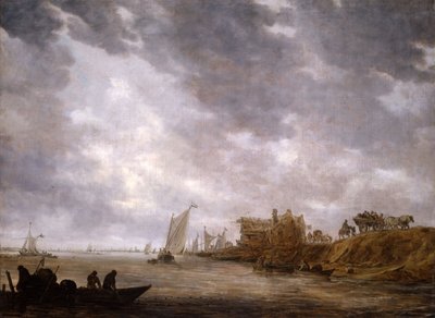 Een Rivierscène, 1642 door Jan van Goyen