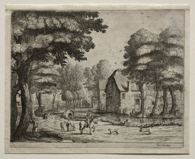 De stenen brug door Jan van Goyen
