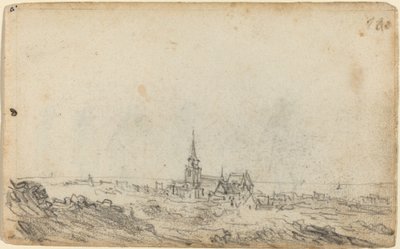 Uitzicht op Scheveningen (recto) door Jan van Goyen