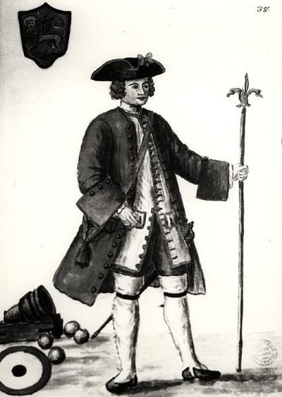 Een Bombista van het Venetiaanse Arsenaal door Jan van Grevenbroeck