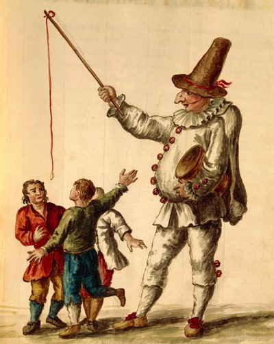 Carnavalsspelen, aquarel door Giovanni Grevembroch door Jan van Grevenbroeck