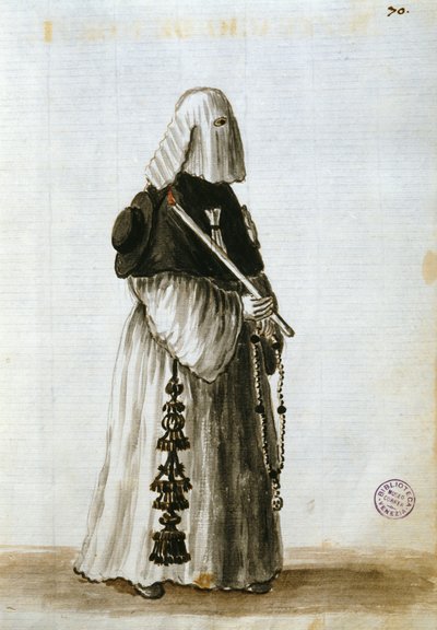 Gewaden van de Broederschap van het Lijden van de Dood door Jan van Grevenbroeck