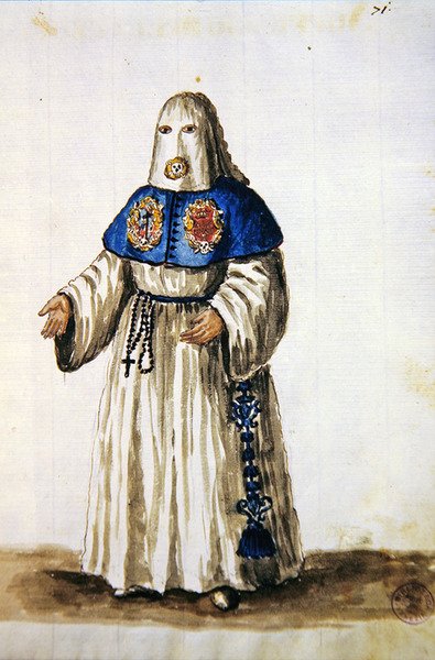 Gewaden van de Broederschap van het Lijden van het Kruis door Jan van Grevenbroeck