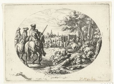 Belegering van een stad door Jan van Huchtenburg