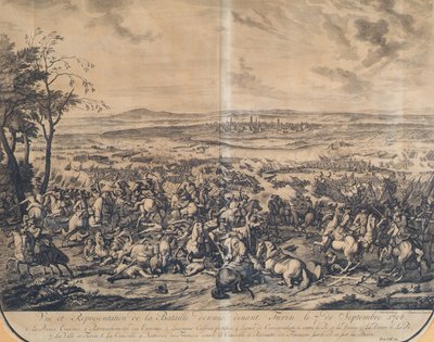 De slag bij Turijn op 7 september 1706 door Jan van Huchtenburgh