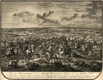 Gemeentearchief. Afdruk. De slag bij Oudenaarde door Jan van Huchtenburgh
