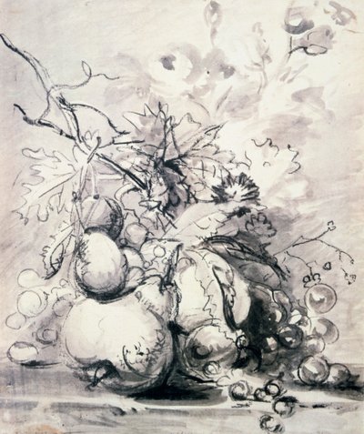 Stilleven van Fruit, 1700 - 1749 door Jan van Huysum
