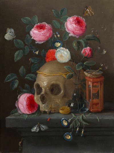 Vanitas stilleven, ca. 1665-1670 door Jan van Kessel
