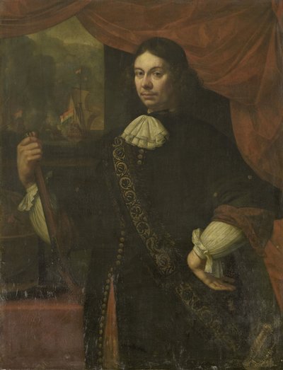 Portret van Cornelis Jacobsz de Boer, kapitein in de marine door Jan van Neck