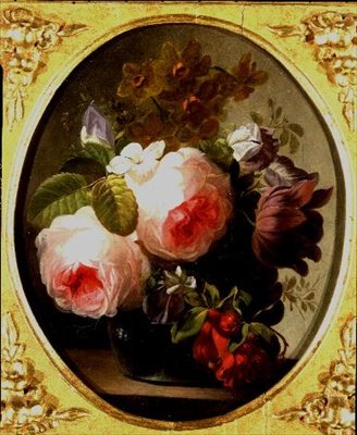 Rozen en Andere Bloemen in een Vaas door Jan van Os
