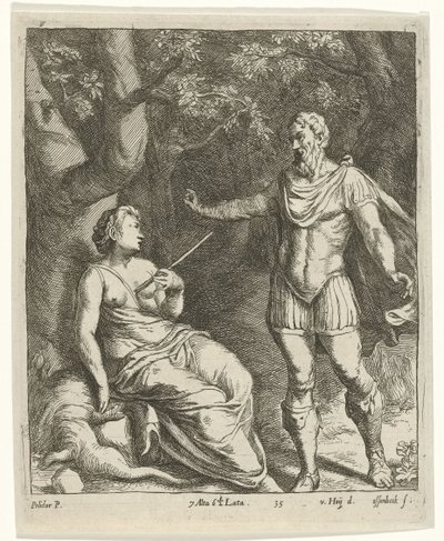 Cephalus en Procris door Jan van Ossenbeeck