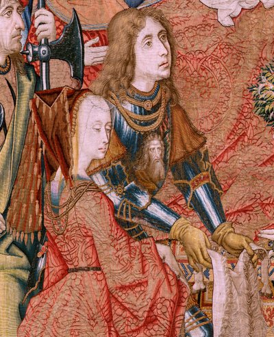 Vlaamse wandtapijt. Serie Episodes uit het leven van de Maagd. De profetieën worden vervuld bij de geboorte van Christus. Eerste wandtapijt in de serie. Modellen Toegeschreven aan Jan von Roome (of van B) door Jan van Roome