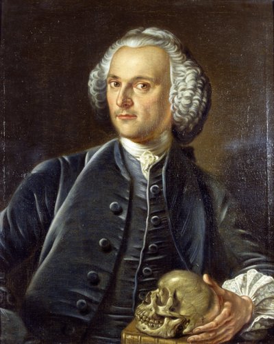 Portret van Dr. William Barrett door Jan van Rymsdyk