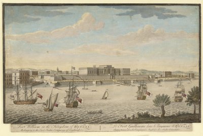 Fort William in het Koninkrijk Bengalen behorend tot de Oost-Indische Compagnie van Engeland door Jan van Ryne