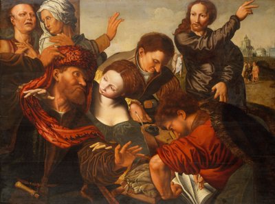 De roeping van Matteüs door Jan van Sanders workshop of Hemessen