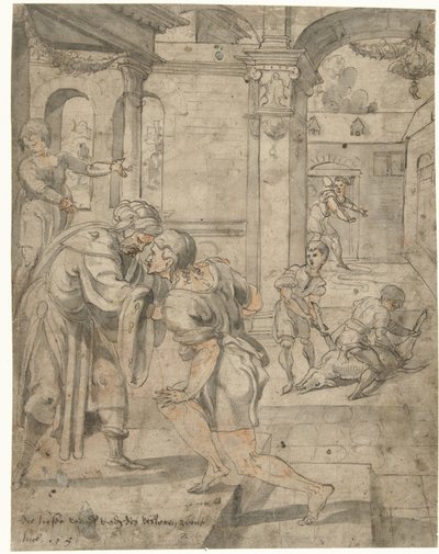 Terugkeer van de Verloren Zoon door Jan van Scorel (circle of)