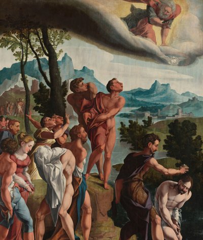 De doop van Christus door Jan van Scorel (workshop of)