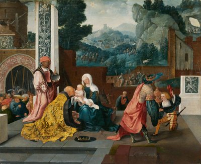 Aanbidding der Wijzen door Jan van Scorel