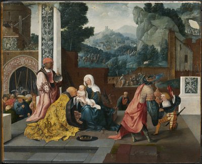 Aanbidding der wijzen, ca. 1519 door Jan van Scorel