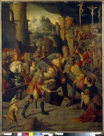 Episode van de Passie van Christus: calvarie door Jan van Scorel
