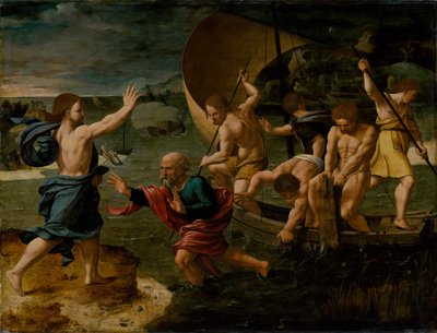 De wonderbaarlijke visvangst, c. 1550 door Jan van Scorel