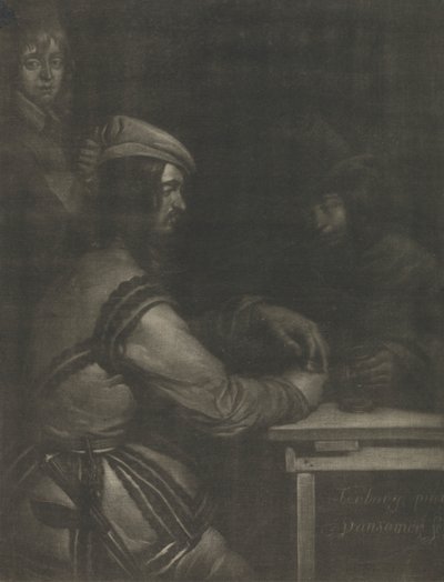 Scène in een Herberg door Jan van Somer