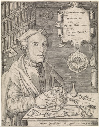 Portret van Gemma Frisius door Jan van Stalburch