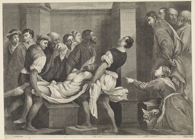 Opwekking van Lazarus door Jan van Troyen