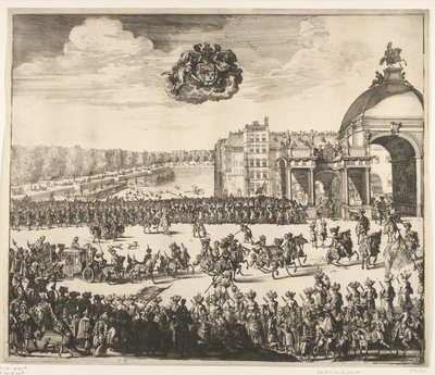 Intocht van koning Willem III te Den Haag, 1691 door Jan van Vianen