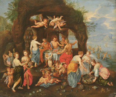 Het Feest van de Goden door Jan van and Balen, Hendrik van Kessel