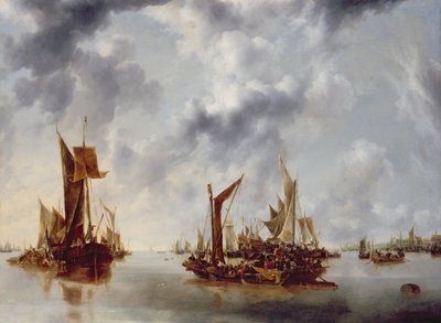 Een Kalmte door Jan van de Capelle or Cappelle