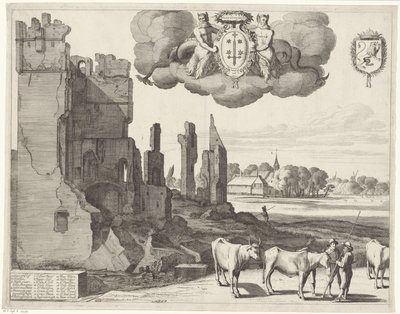 Gezicht op Haarlem (linkerblad) door Jan van de Velde (II)