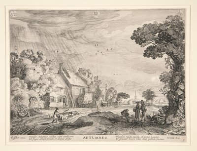 Herfst, uit een serie van de vier seizoenen door Jan van de Velde II