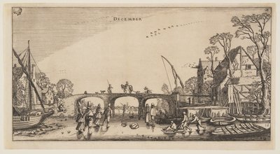 December, uit De twaalf maanden van het jaar door Jan van de Velde II