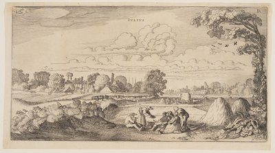 Juli, uit De twaalf maanden van het jaar door Jan van de Velde II