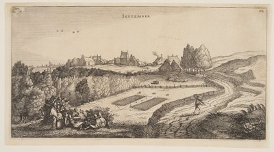 September, uit De twaalf maanden van het jaar door Jan van de Velde II