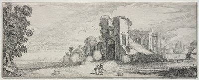 Enkele Aangename Landschappen en Ruïnes van Oude Monumenten: Kasteel Brederode door Jan van de Velde II