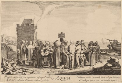 Water door Jan van de Velde II after Willem Buytewech