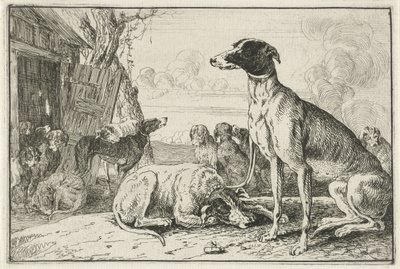 Hondenkennel door Jan van den Hecke