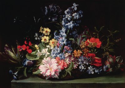 Mand met Bloemen door Jan van den Hecke
