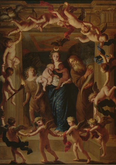 Allegorie van de nacht door Jan van den Hoecke