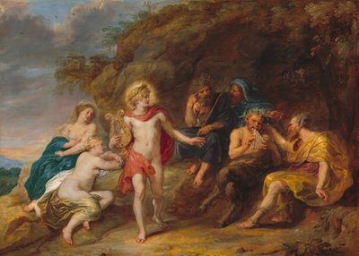 Het Oordeel van Midas door Jan van den Hoecke