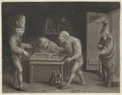Triktrakspelers door Jan van der Bruggen
