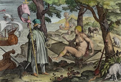 Vespucci Ontdekt Amerika, plaat 2 uit 