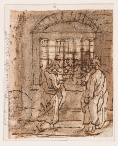 St. Peter in de gevangenis door Jan van der Straet, called Stradanus
