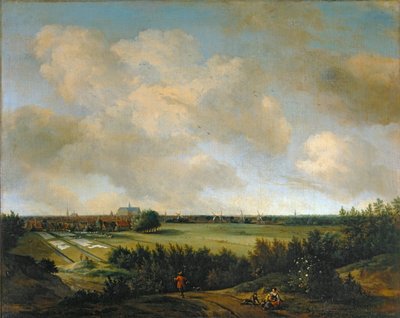 De wasvrouwen van Overveen, bij Haarlem ... door Jan van der the Elder Meer