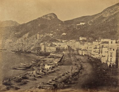 Salerno vanuit het raam van het hotel door Jane Martha St. John