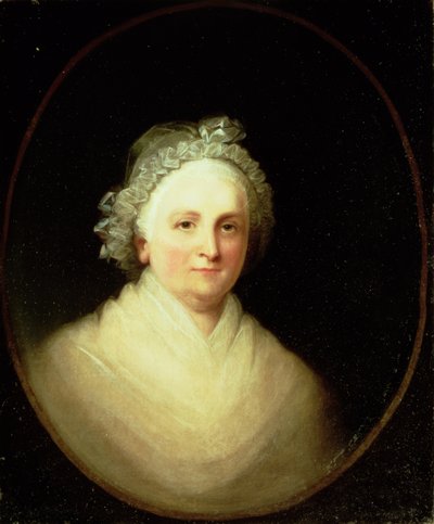Portret van Martha Washington door Jane Stuart