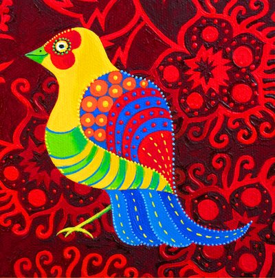 Blauwstaartvogel, 2019 door Jane Tattersfield